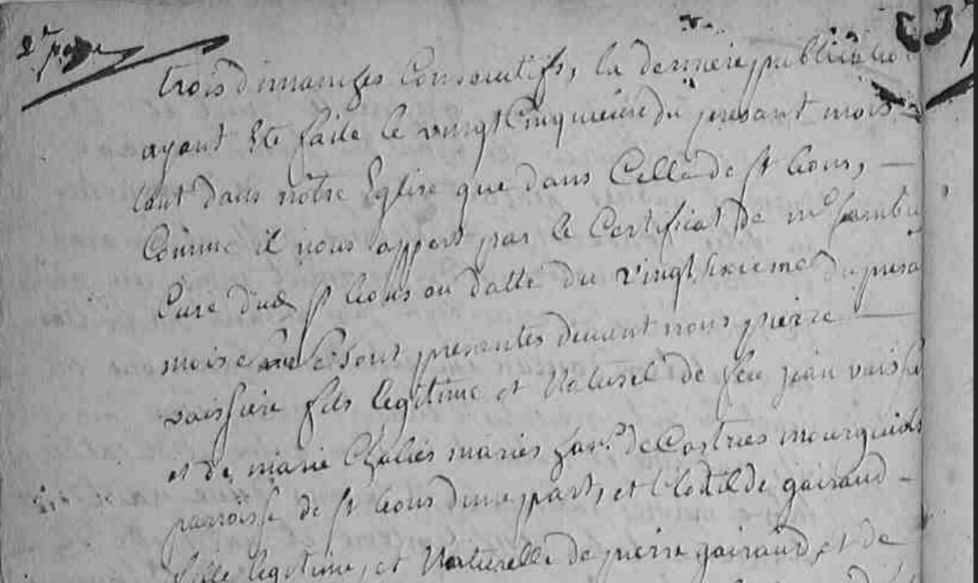 Mariage Vessiere Pierre - Gairaud Clotilde 27_02_1748 -2.jpg